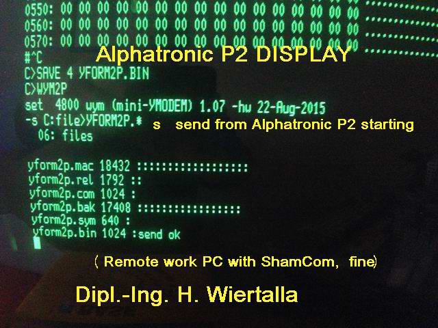 Alphatronic P2 - wym2p Filetransfer